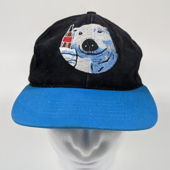 Vintage Coca Cola Coke Bear Snapback Hat USA‎ Made - Picture 1 of 6